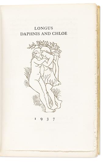 Maillol, Aristide (1861-1944) & Longus (2nd Century AD) Daphnis and Chloe.